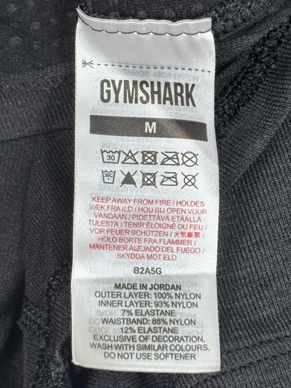 Gymshark Black 2-in-1 Training Running Shorts Skort Style Medium - Picture 2 of 5